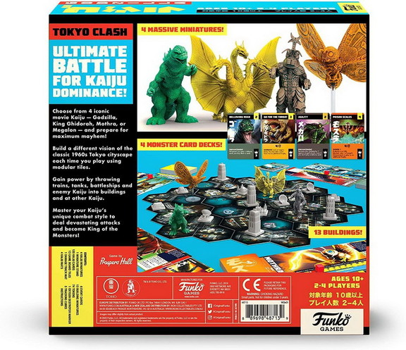 Godzilla Tokyo Clash Funko Board Game  2 4 Players