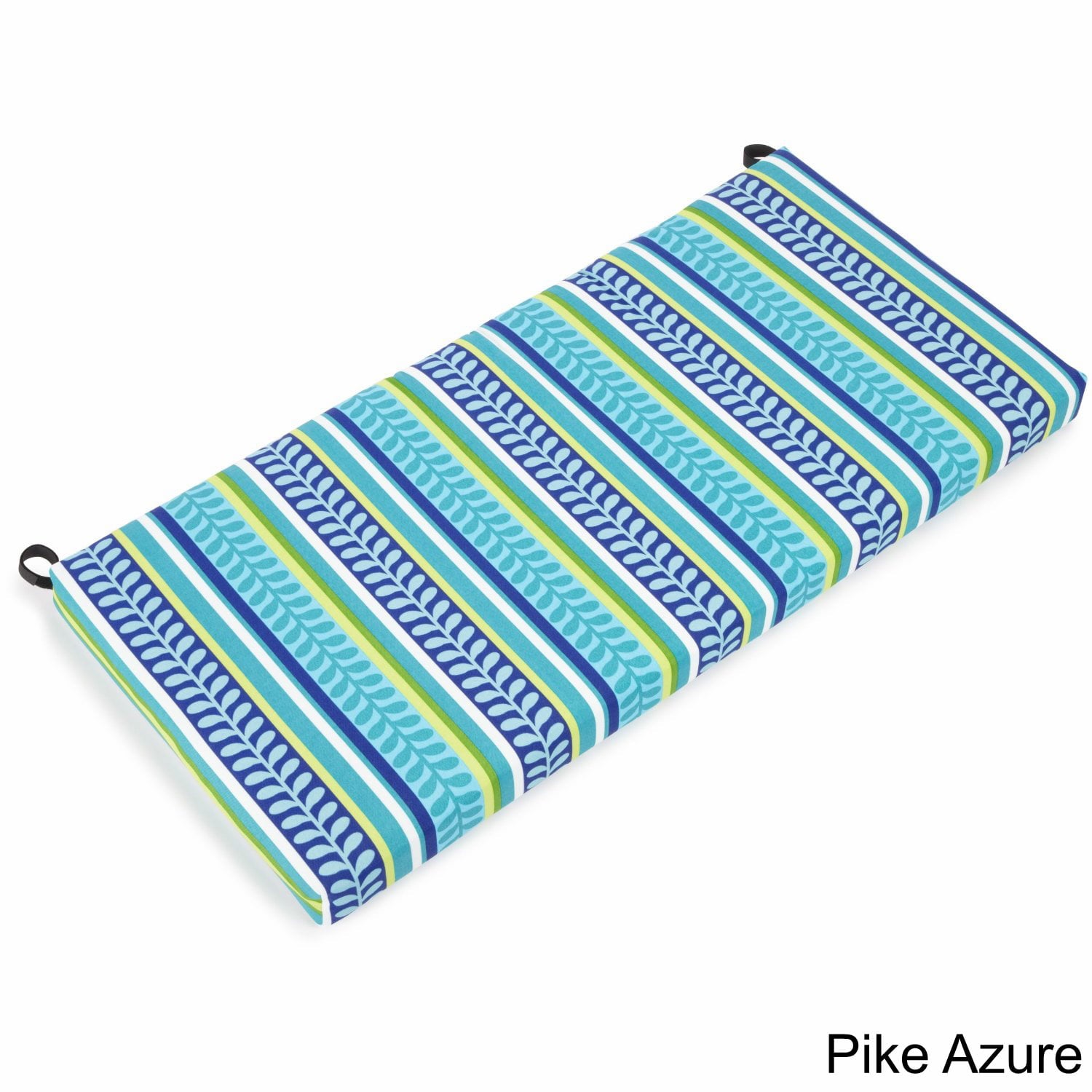 42-inch by 19-inch Spun Polyester Loveseat Cushion - Pike Azure