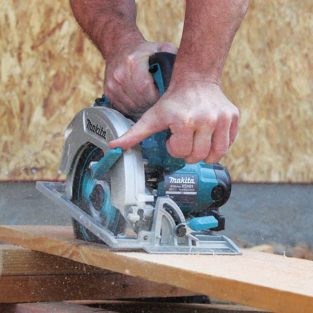 Makita 18V X2 LXT Lithium-Ion (36V) Cordless 7-14 in. Circular Saw (Tool Only) XSH01Z