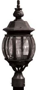 Classico 3 Light Rust Outdoor Light   Traditional   Post Lights   by anndowlikgm  Houzz