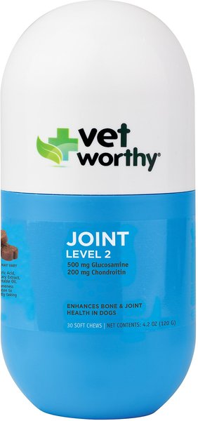 Vet Worthy Joint Level 2 Dog Chew Tabs Dog Supplement