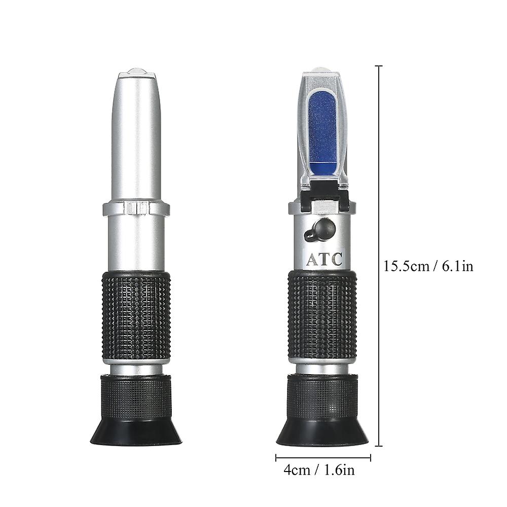 Portable Handheld Atc Antifreeze Refractometer Freezing Point Meterfor Glycol Antifreeze Coolant And Battery Acid