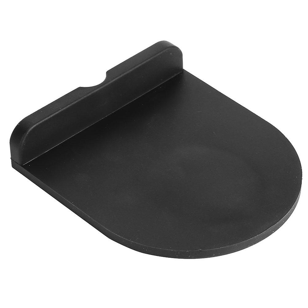 Black Multi-function Thicken Anti-skid Coffee Tamper Holder Silicone Pad Mat(black)