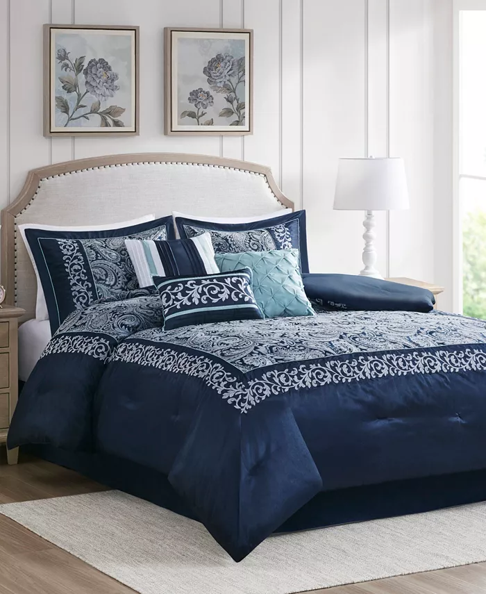 Madison Park Whitney Jacquard 7-Pc. Comforter Set， Queen