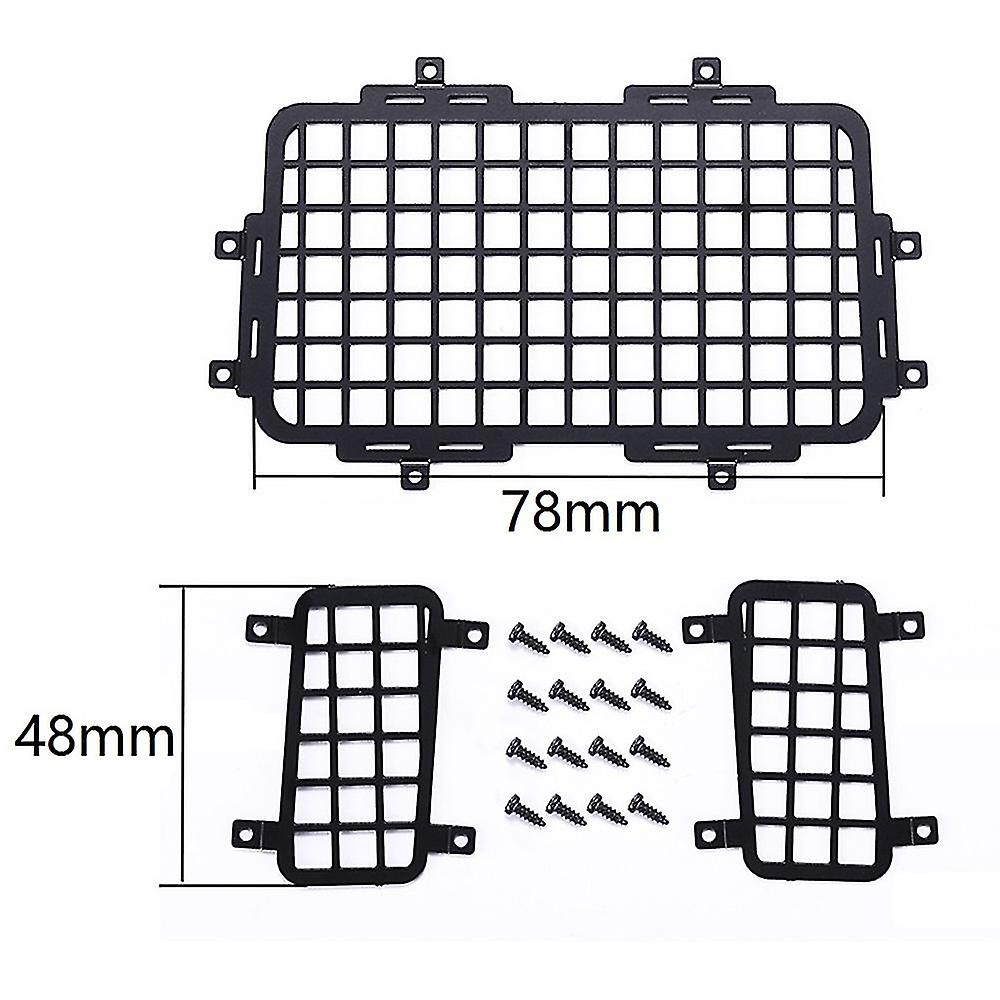 For Mn D90 D99s Mn99s 1/12 Rc Car Upgrade Parts Rear Side Metal Stereoscopic Window Mesh Protective