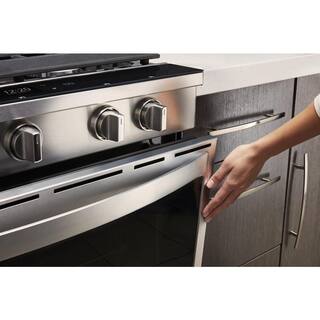 Whirlpool 5.8 cu. ft. Smart Slide-In Gas Range with Air Fry When Connected in Resistant Stainless Steel WEG750H0HZ