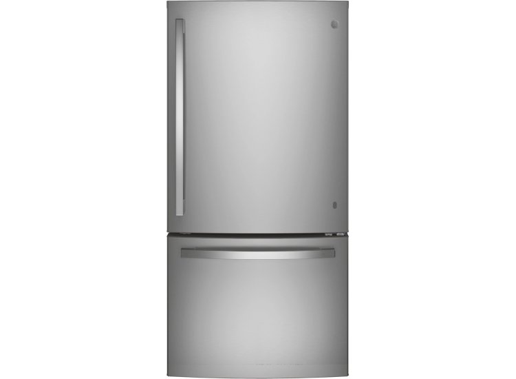 GE ENERGY STAR 24.8 Cu. Ft. Fingerprint Resistant Stainless Steel Bottom Freezer Refrigerator