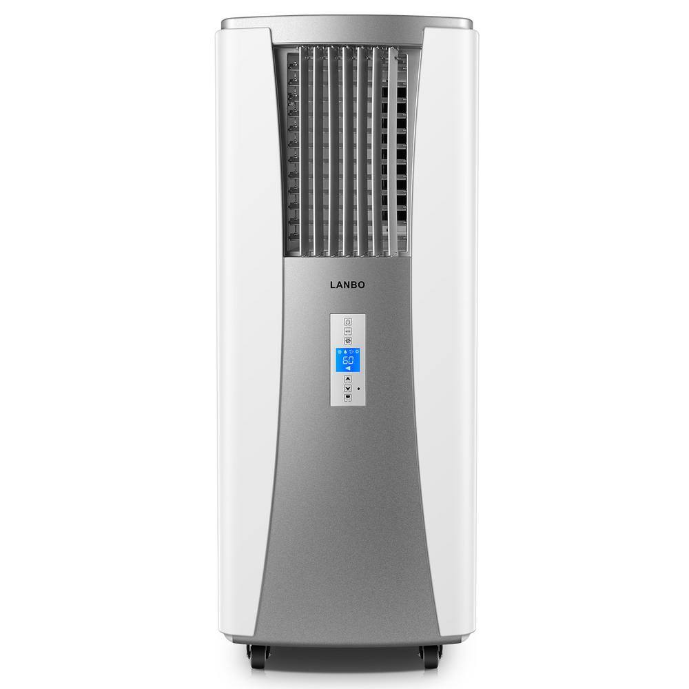 LANBO 8000 BTU Portable Air Conditioner Heater with Remote Hose Free No Window Installation Required in WhiteGray LAC8000WG-HT