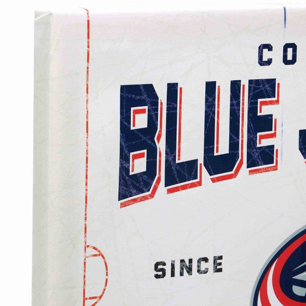 Nhl Columbus Blue Jackets Rink Canvas