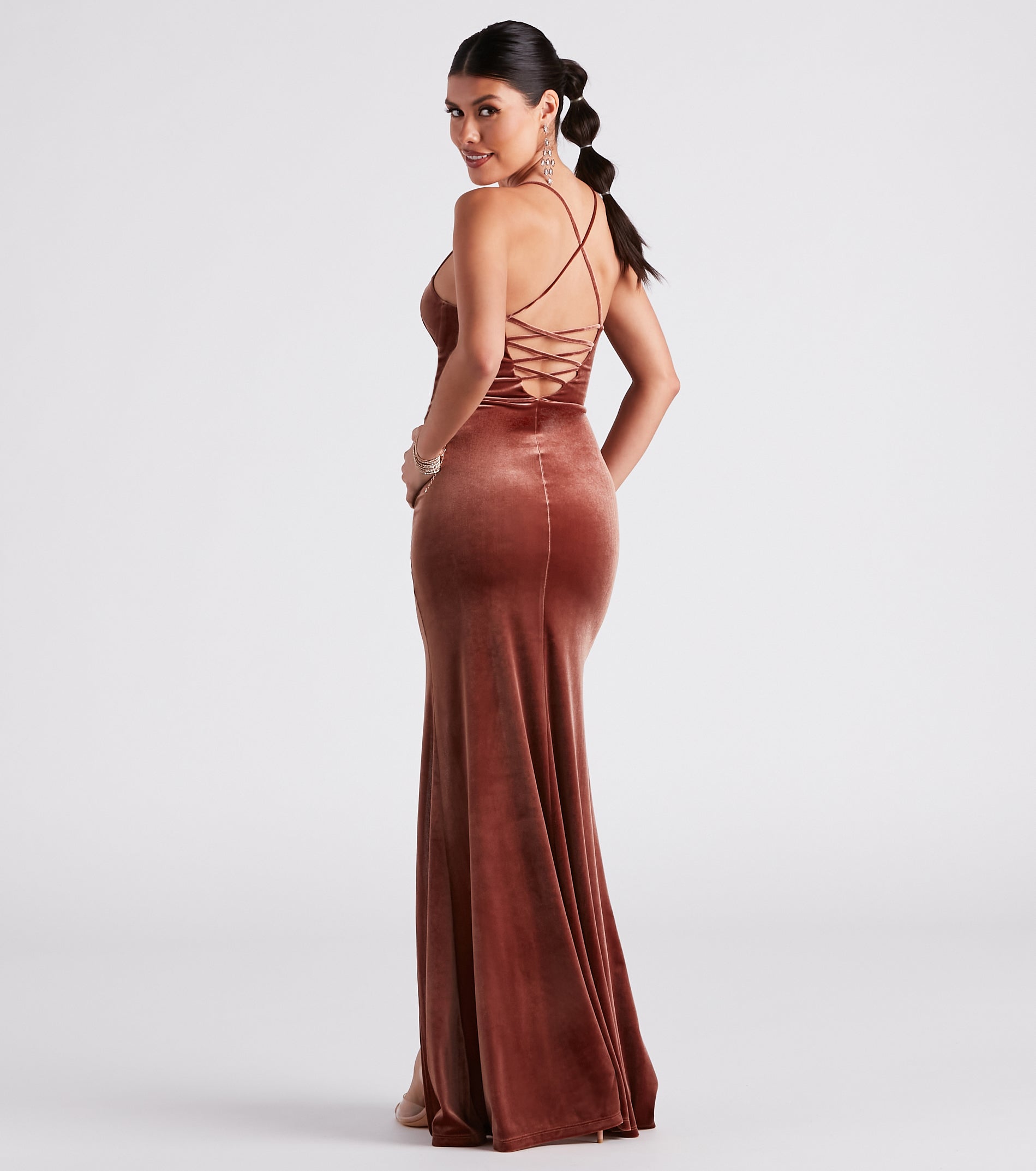 Carla Formal Velvet Mermaid Dress