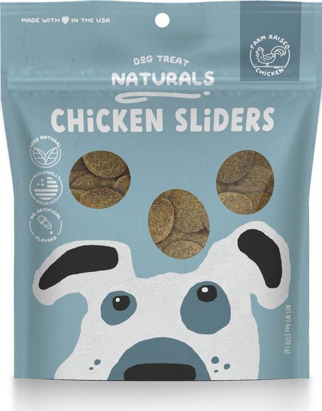 Dog Treat Naturals Chicken Sliders Fresh All Stages Natural Chew Dog Treats， 6-oz bag