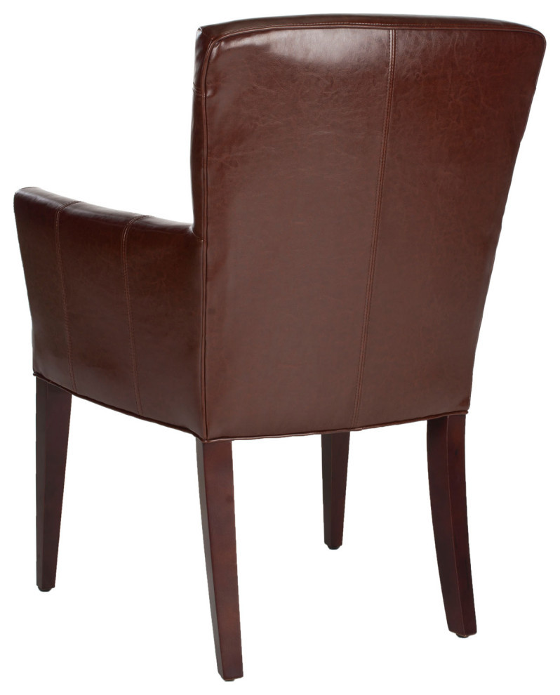 Jay Arm Chair Brown Leather   Contemporary   Armchairs And Accent Chairs   by Virgil Stanis Design  Houzz