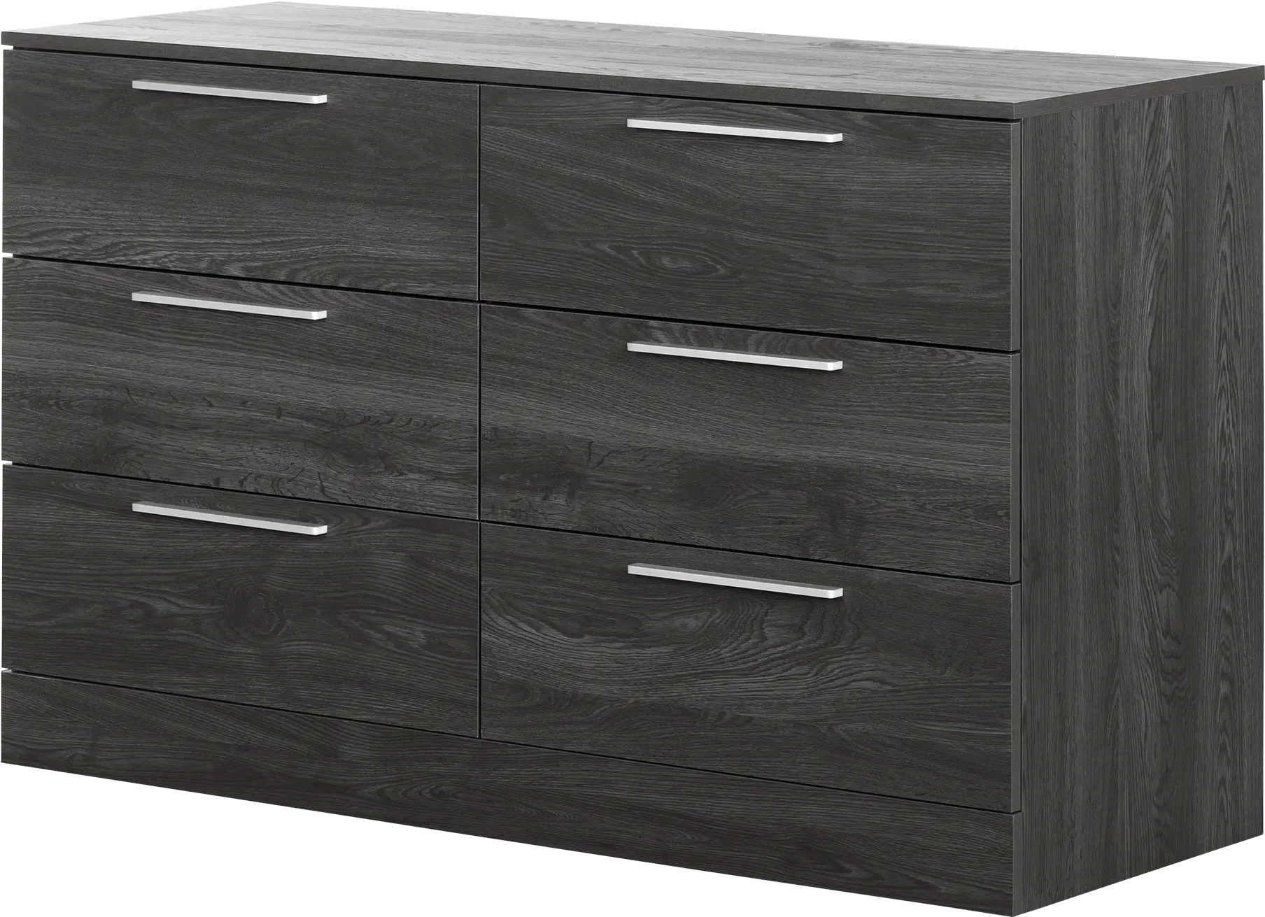 Gray Oak 6-Drawer Dresser - South Shore