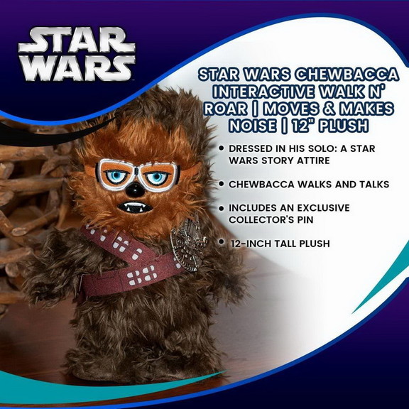 Se7en20 Star Wars Chewbacca Interactive Walk N' Ro...