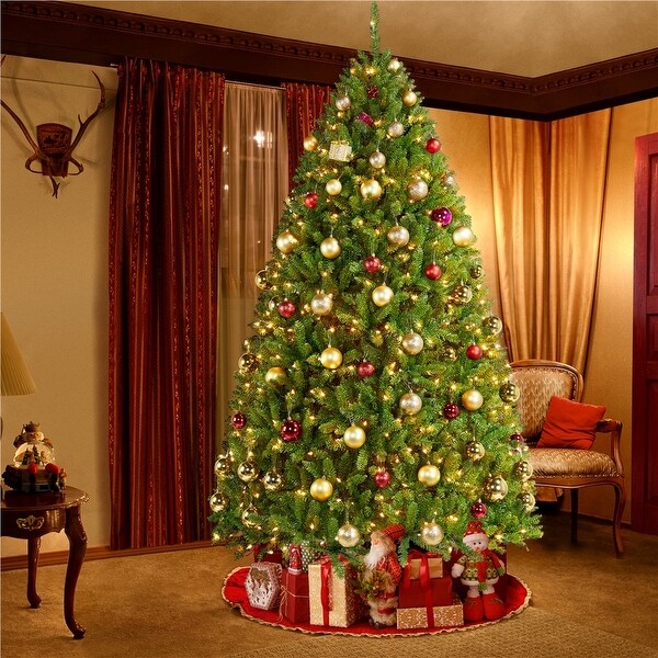 Yaheetech Premium PreLit Douglas Full Fir Thick Spruce Christmas Tree