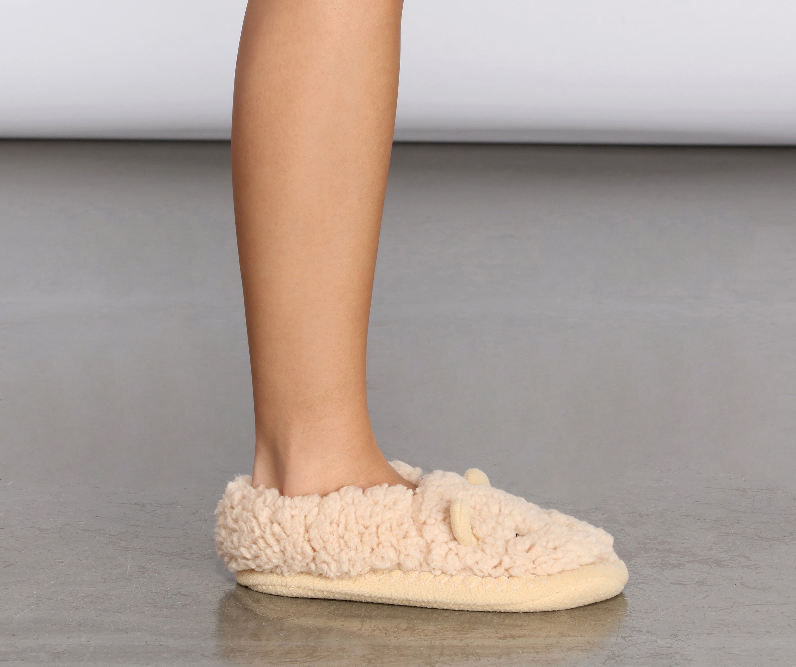 Teddy Bear Sherpa Sock Slippers