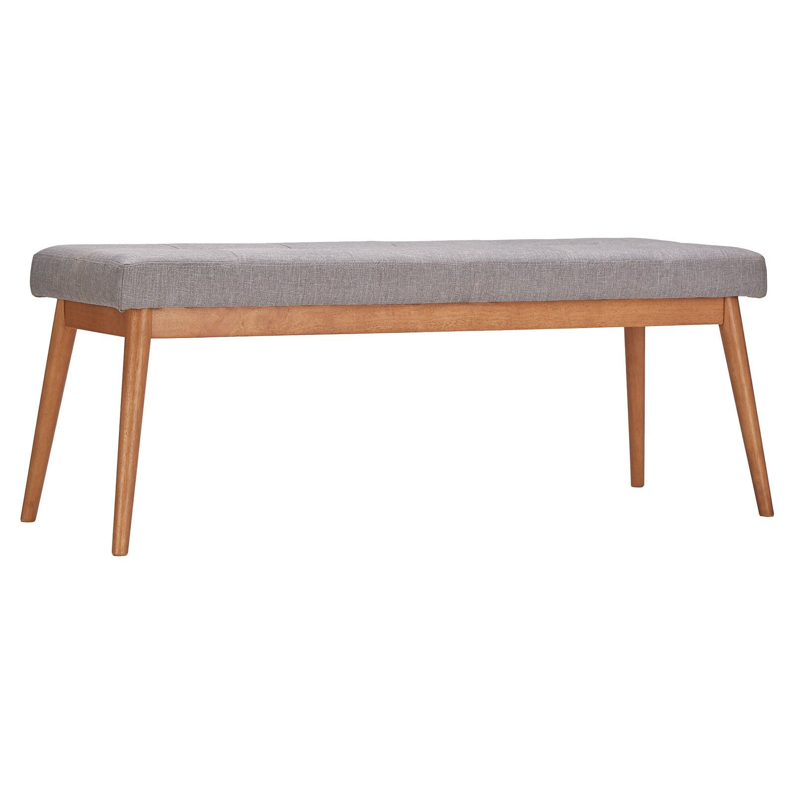 Chelsea Lane Baxter Dining Bench, Light Oak Finish, Gray