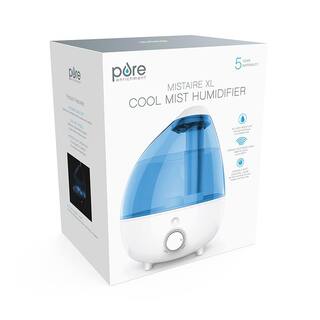 Pure Enrichment Extra-Large Ultrasonic Cool Mist Humidifier with Optional Night Light for 24-Hour Use PEHUMLRG-RT1