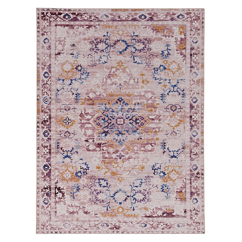 Linon Micah Washable Rug