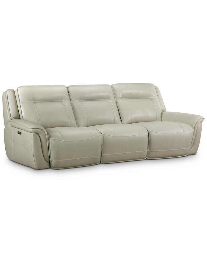 Furniture Lenardo 3-Pc. Leather Sofa with 2 Power Motion Recliners