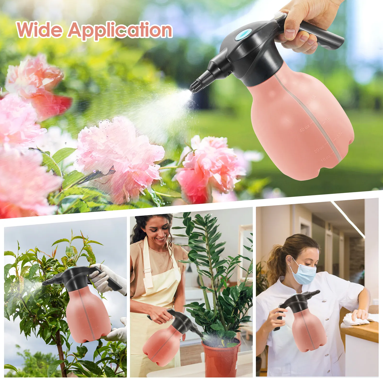 Sylstar Plastic Pump Electric Spray Bottle Electrostatic Agricultural Charging Battery Water Garden Sprayer For Agriculture