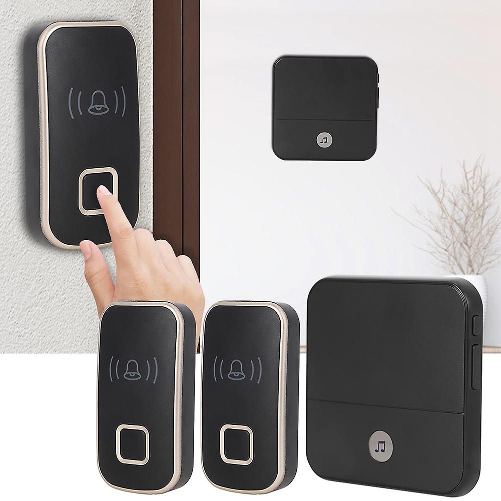 110db Wireless Chime Bell 300m Remote Doorbell Elderly Deaf Caller 1*receiver  2*transmitter