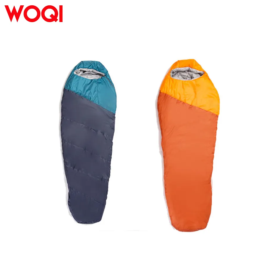 WOQI Backpacking lightweight Winter Camo sleeping bag with compression bag