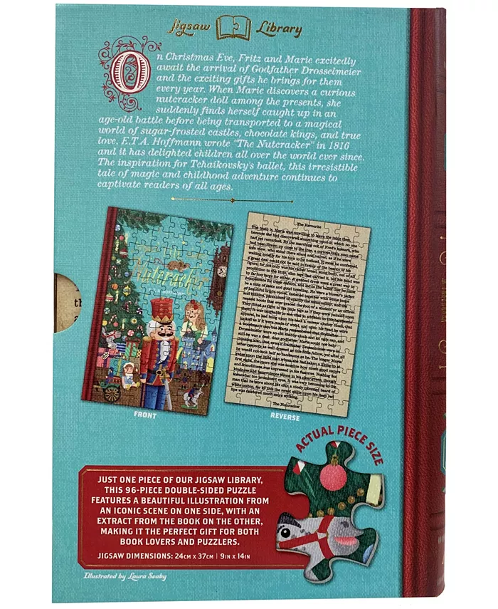 University Games Professor Puzzle E.T.A. Hoffmans the Nutcracker Double-Sided Jigsaw Puzzle  96 Pieces