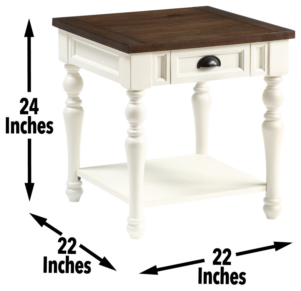 Joanna End Table   Traditional   Side Tables And End Tables   by Steve Silver  Houzz