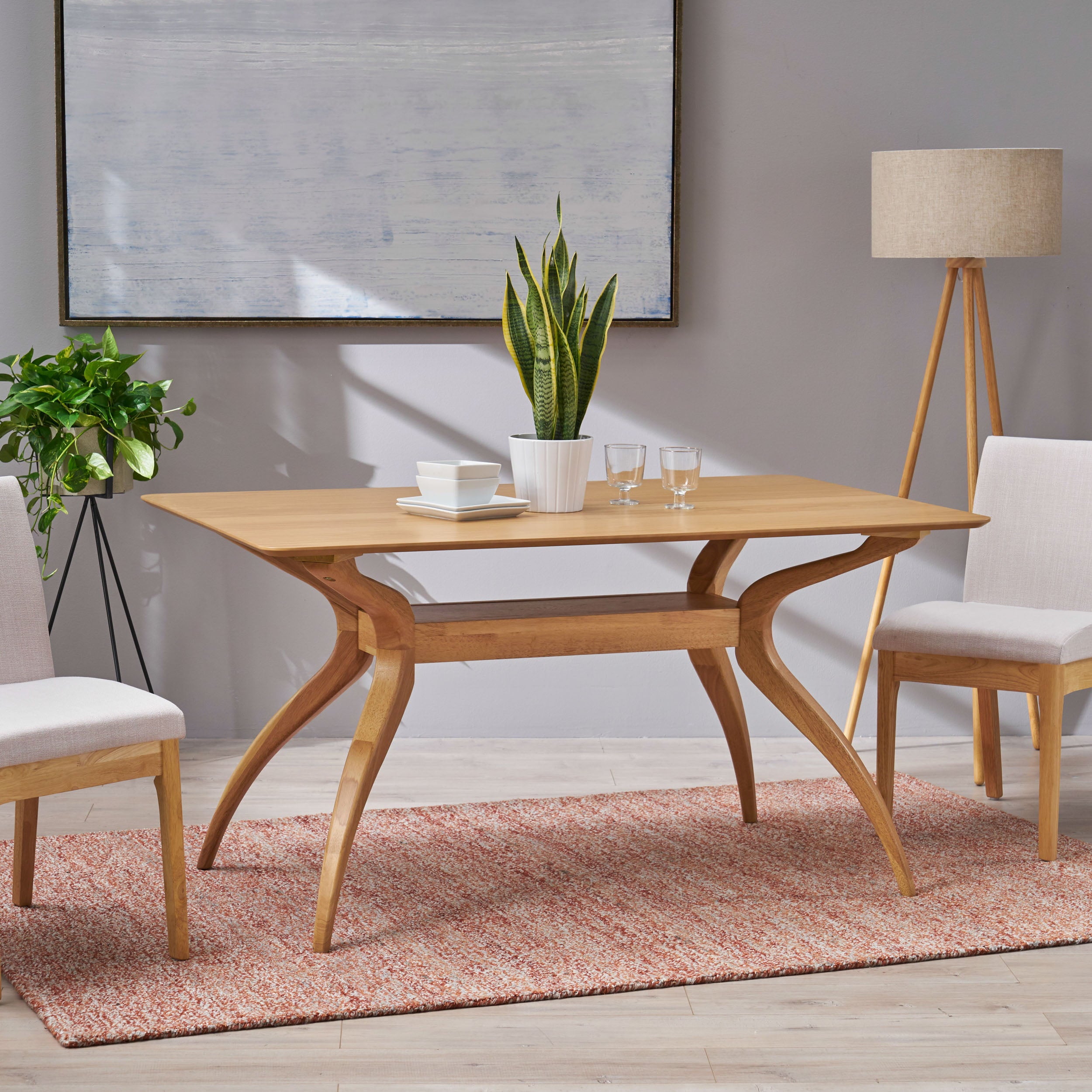 Bellamy Studios Nollman Dining Table, Natural Oak