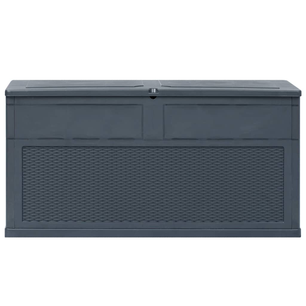 Anself 84.5 Gallon Wood Deck Box, Gray