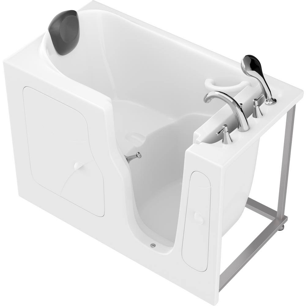 Universal Tubs Safe Premier 52.7 in. x 60 in. x 28 in. Right Drain Walk-In Non-Whirlpool Bathtub in White HD2853RWS-CP