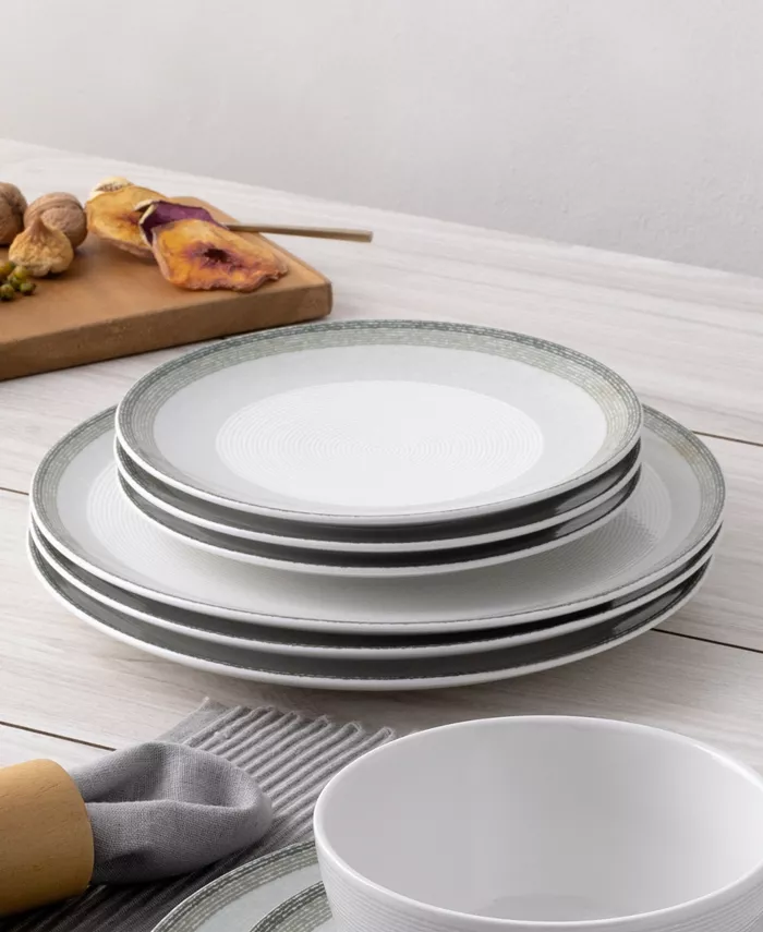 Noritake Colorscapes Layers 12 Piece Coupe Dinnerware Set