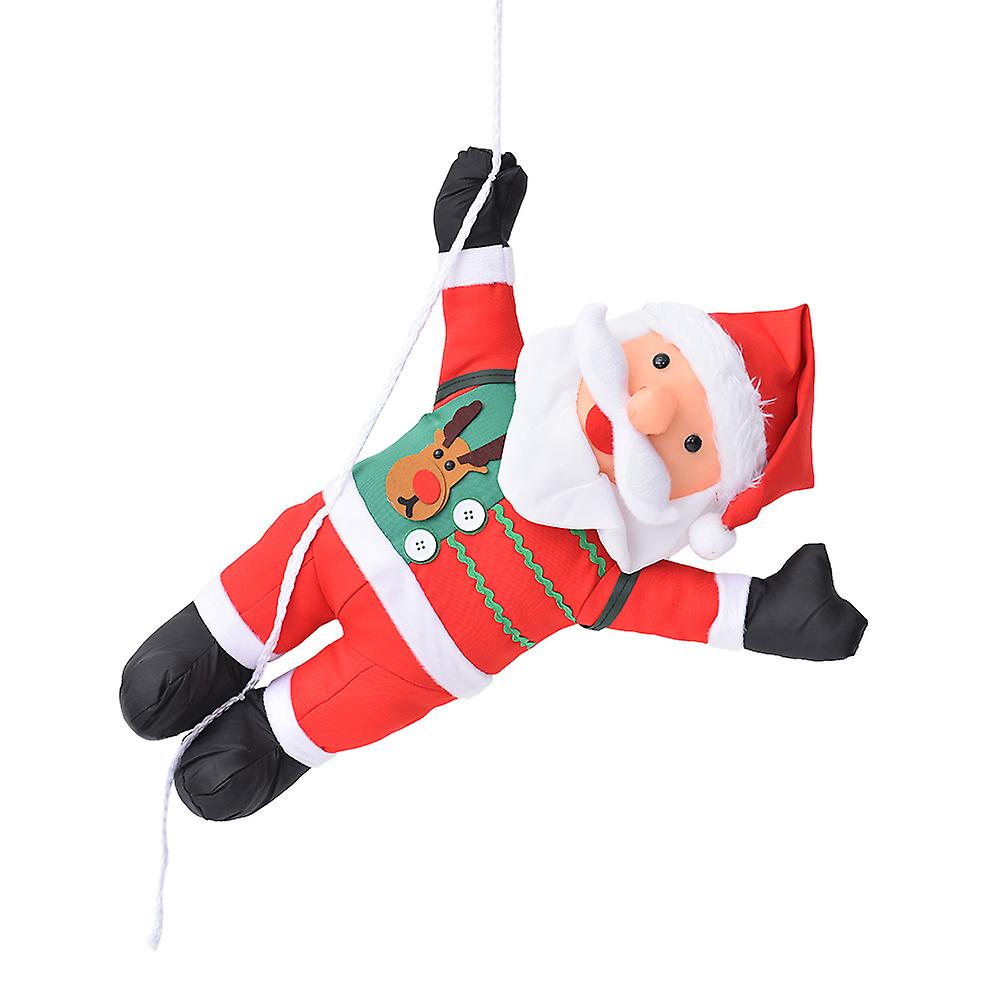 60cm Christmas Santa Claus Ladder Rope Climbing Hanging Doll Toy Gift Decorationrope