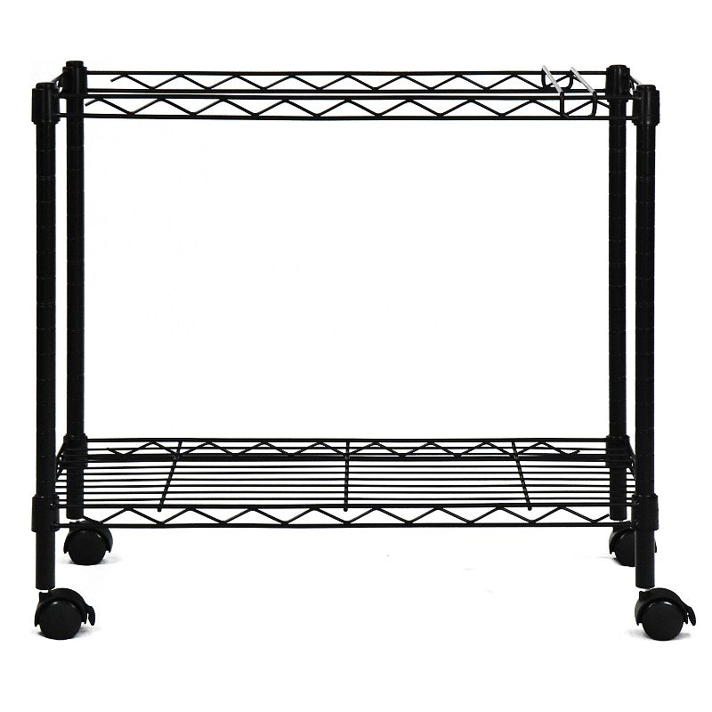 Oceanstar Portable 1-Tier Metal Rolling File Cart