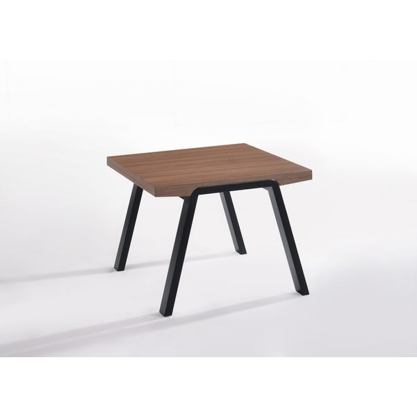 Modrest Rhett Modern Walnut and Black End Table