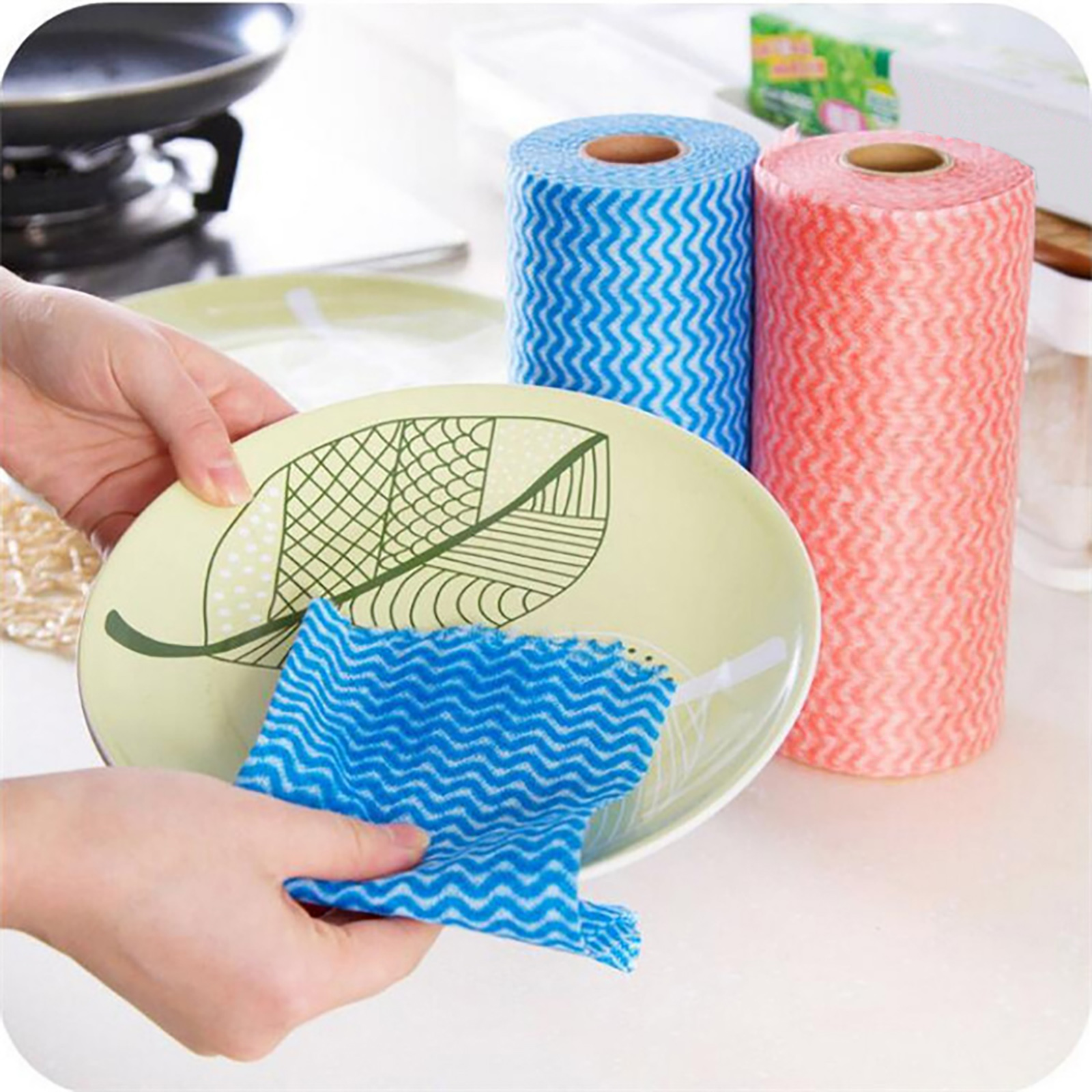 Yinguo Lazy Rag Non Woven Disposable Housework Cleaning Kitchen Absorbs Water And Does Not Lose Hair Household Dry And Wet Dual Use Dish Cloth