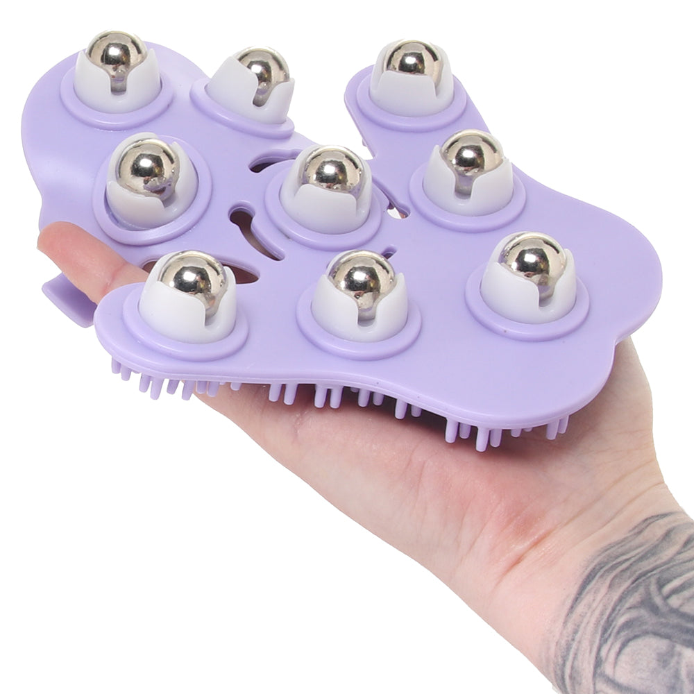 Fuzu Glove Massager in Purple