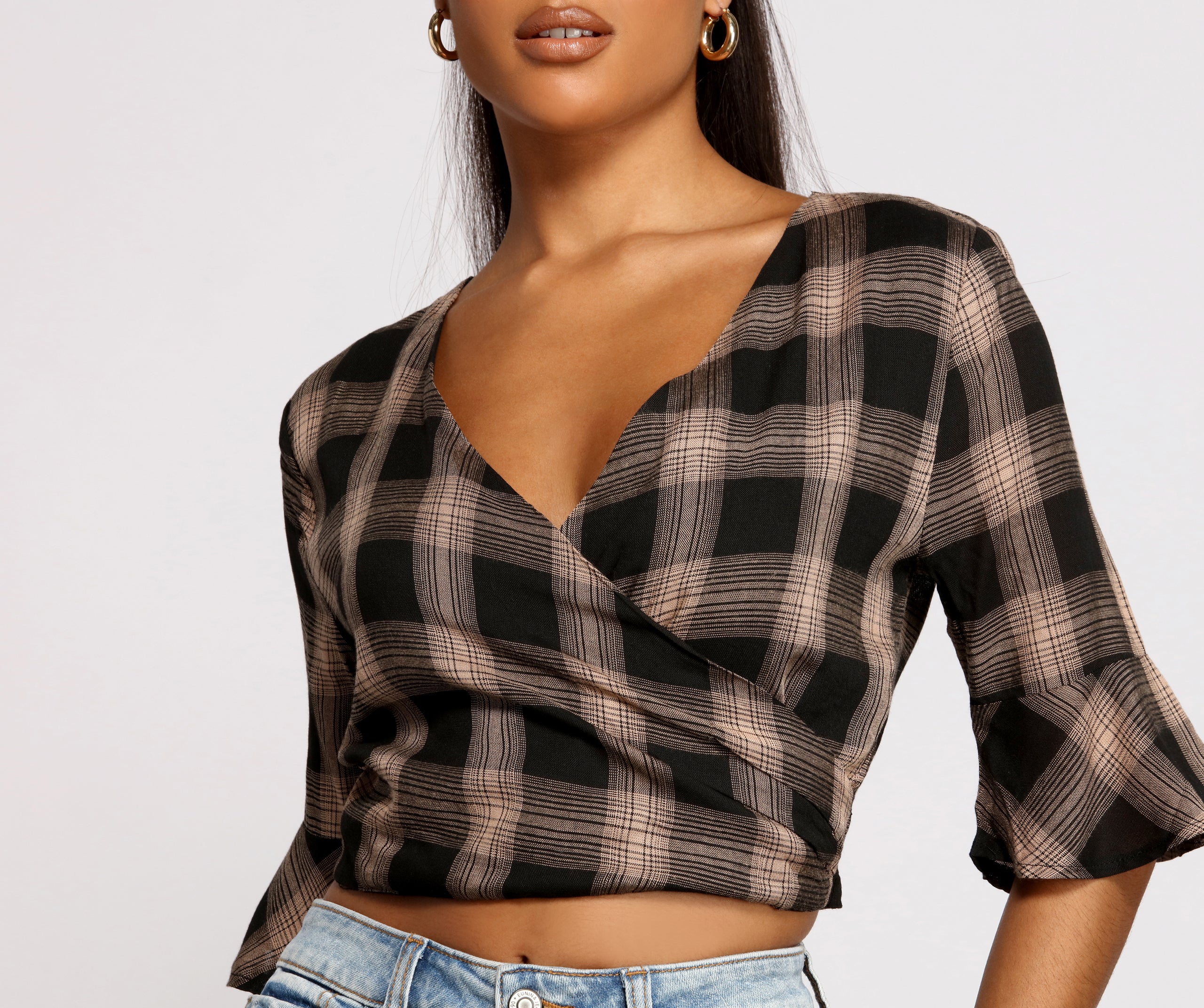 Pretty In Plaid Crop Top