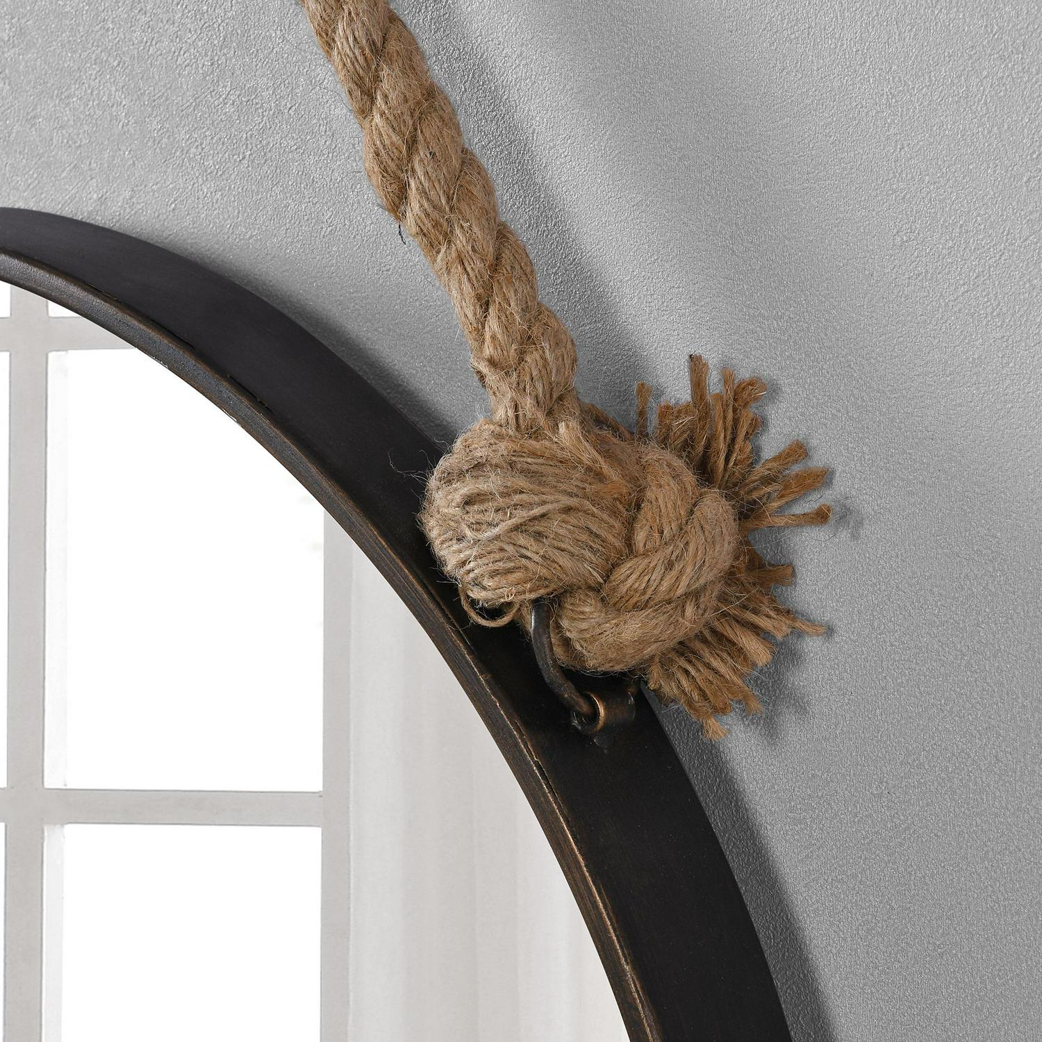 FirsTime and Co Bronze Dockline Wall Mirror Coastal Round 22 x 2 x 335 in  Crowdfused