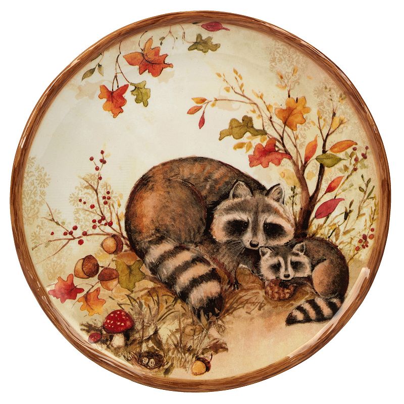 Certified International Pine Forest 4-pc. Dessert Plate Set