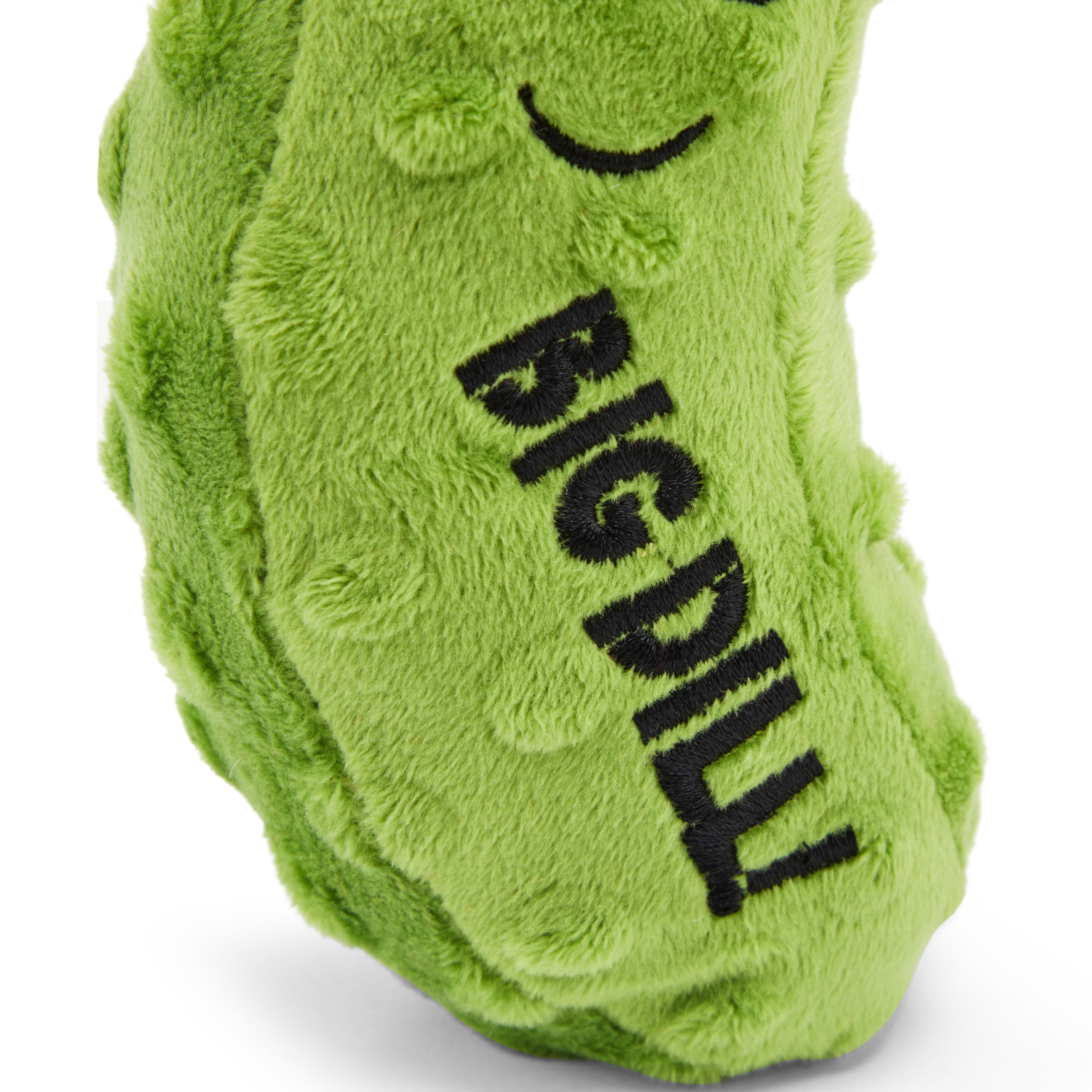 More and Merrier Plush Big Dill Pickle Dog Toy， Small