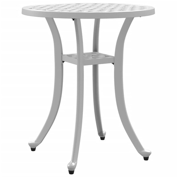 vidaXL Patio Table White Ø18.9