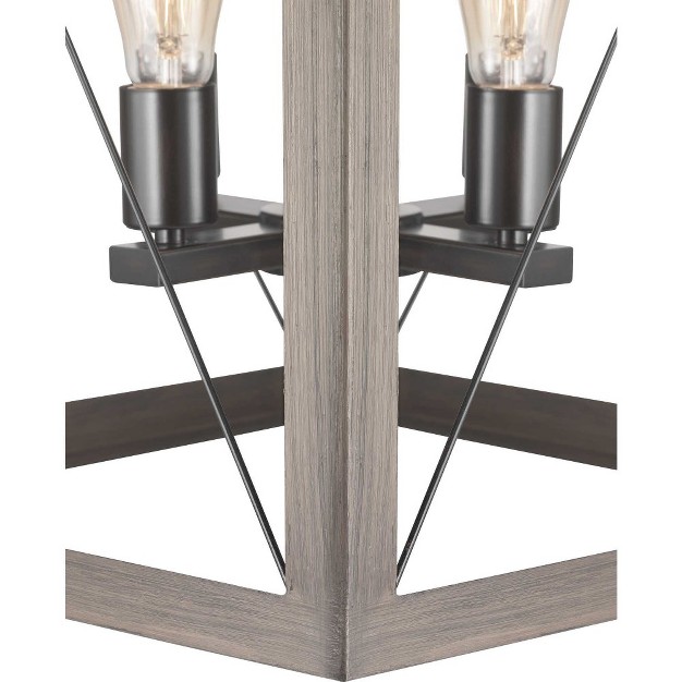 Progress Lighting Briarwood 4 light Foyer Pendant Antique Bronze Finish Vintage style Bulbs Steel Material