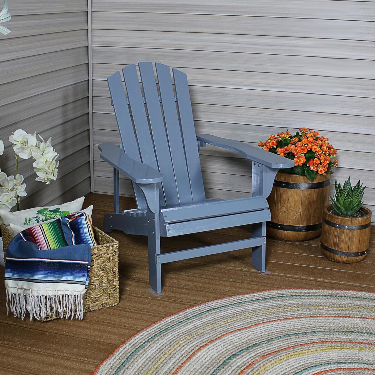 Ultimate Patio Wooden Adirondack Chair