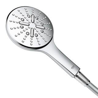 GROHE Rainshower Smartactive 3-Spray with 1.75 GPM 5 in. Wall Mount Handheld Shower Head in StarLight Chrome 26545000