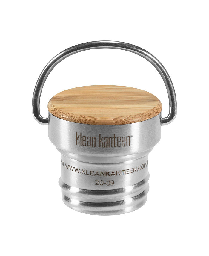 Klean Kanteen Stainless Steel and Bamboo Loop Cap for Classic Bottle