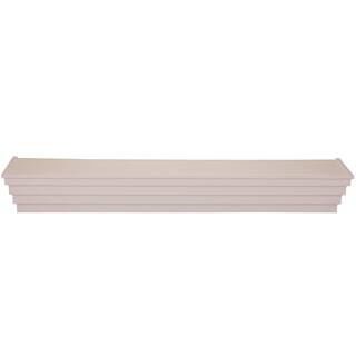 Ornamental Mouldings Sawtooth 6 ft. Primed Cap-Shelf Mantel SAWTOOTH-6PRIM