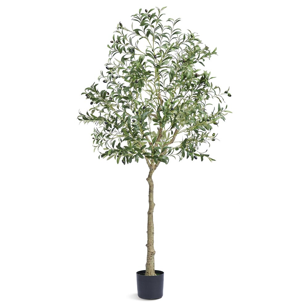 VEVOR Artificial Olive Tree  5/6 FT Tall Faux Plant for Home Office Warehouse Decor Indoor Outdoor