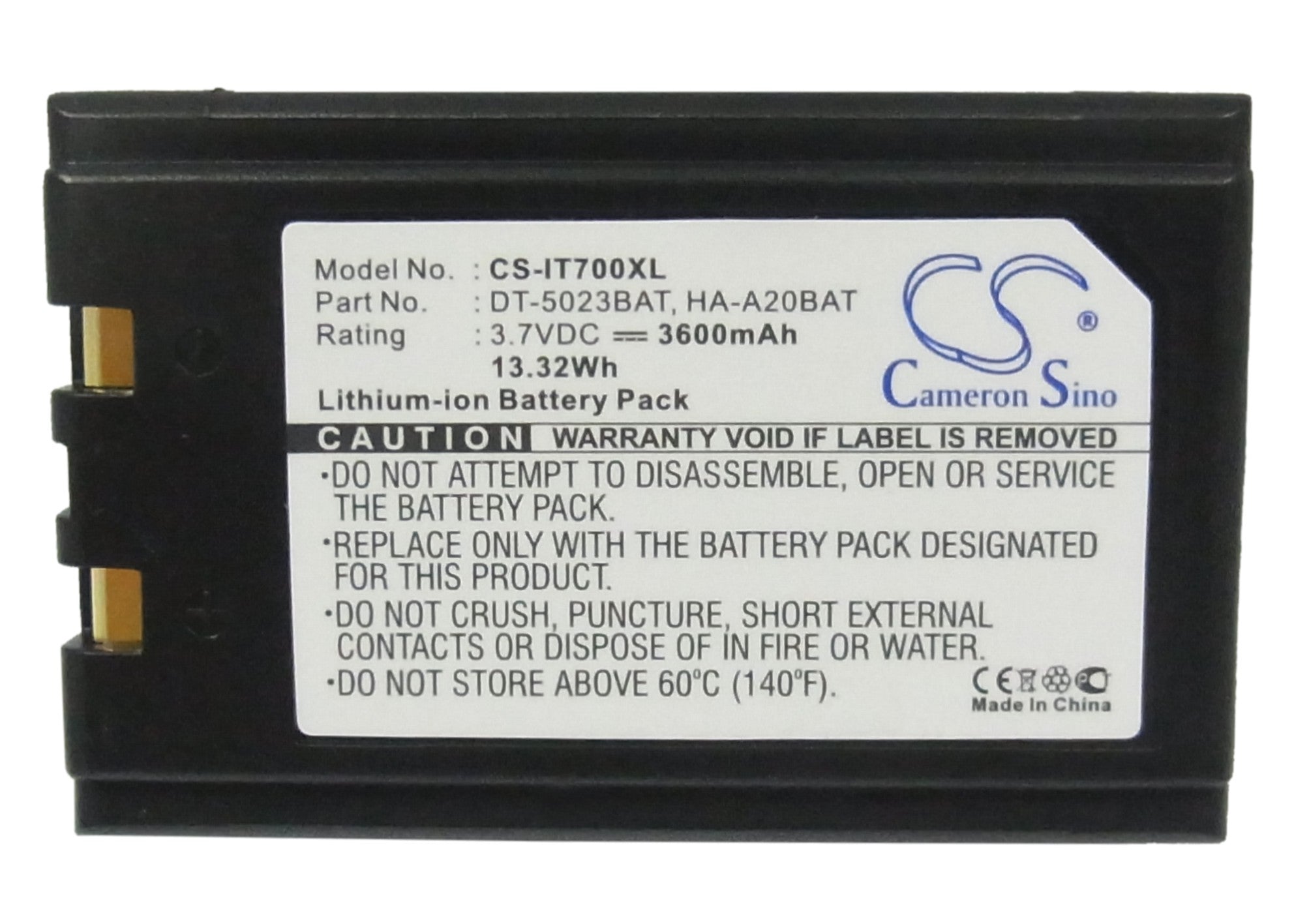 Banksys Xentissimo 3600mAh Replacement Battery BatteryClerkcom Barcode